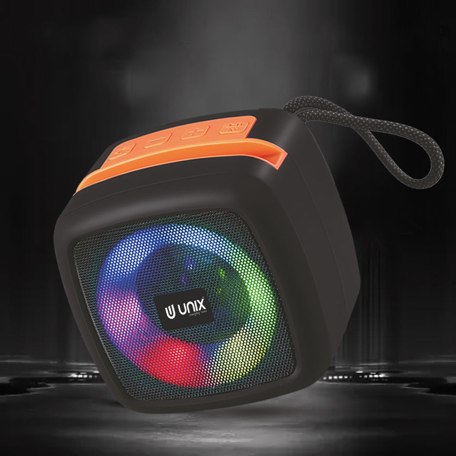 Unix XB-U55 Ultra Star Wireless Speaker - Compact Design, Vibrant Sound, RGB Lighting