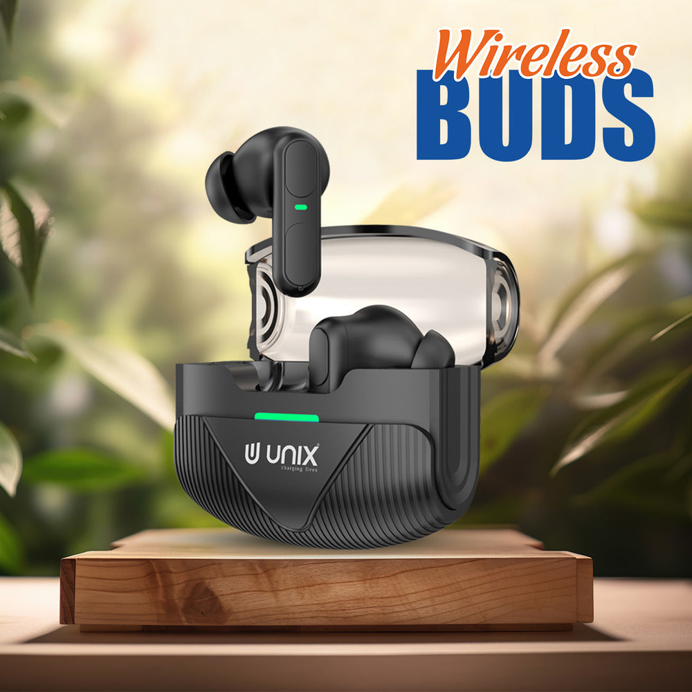 Unix UX-W200 Urban Wireless Earbuds | 40H Playtime & Multifunction Touch Control