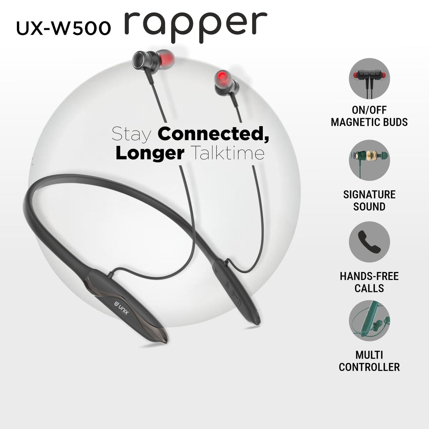 Unix UX-W500 Wireless Neckband
