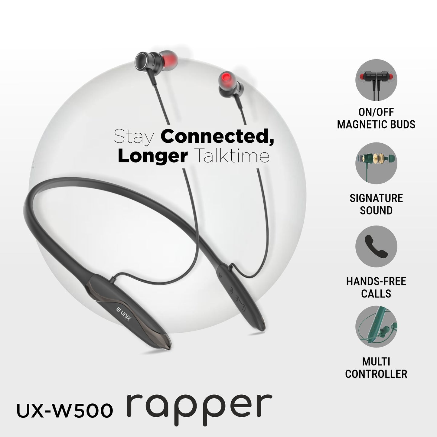 Unix UX-W500 Best Wireless Neckband