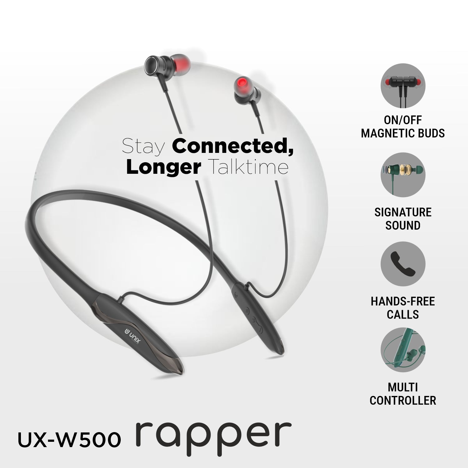 Unix UX-W500 Best Wireless Neckband