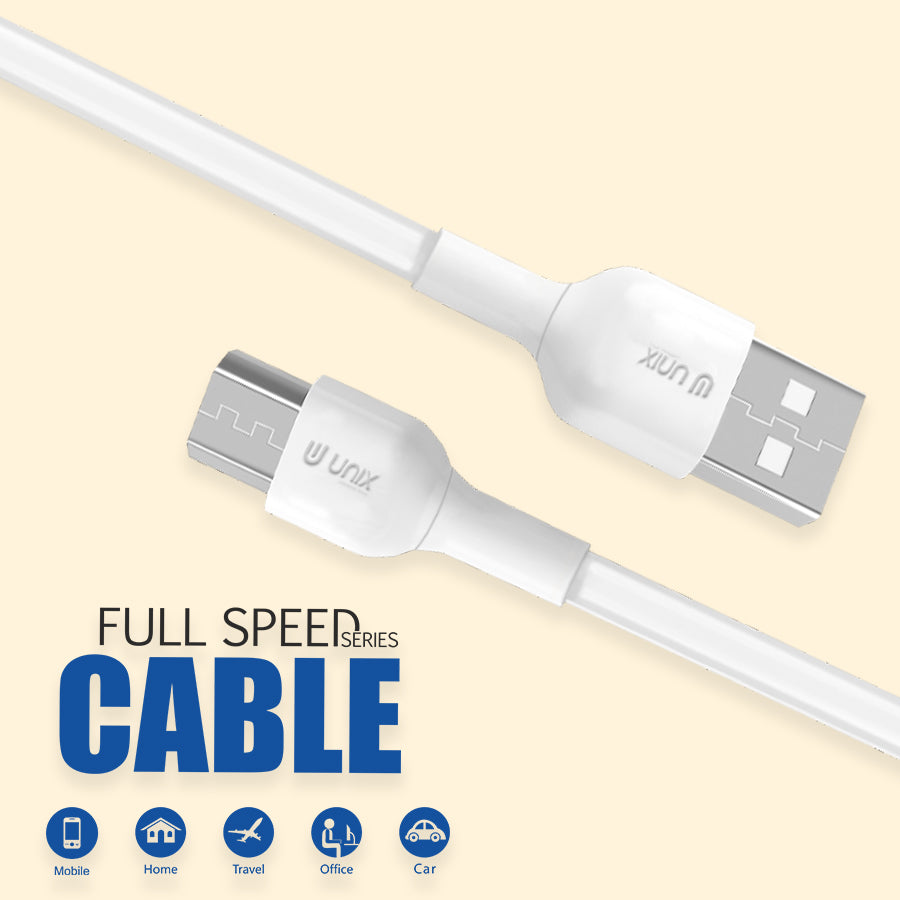 Unix UX-X10 Micro USB Full Speed Series Data Cable - Unixindia.