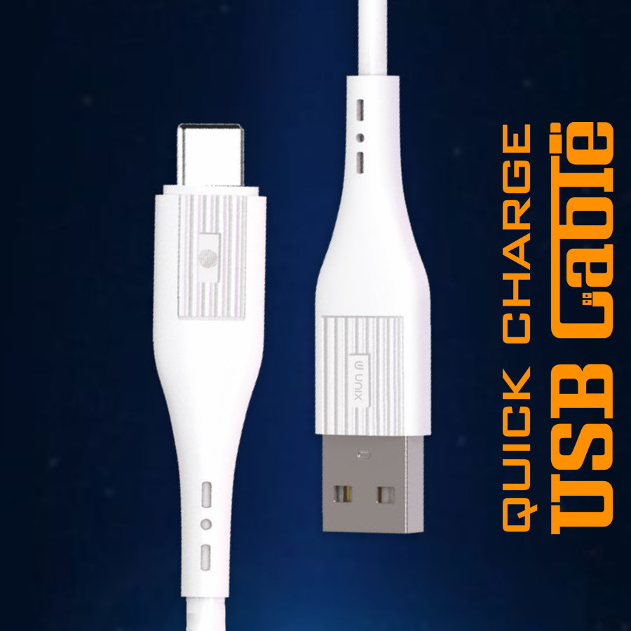 Unix UX-X3 Type-C USB Data Cable | Classic Design - Unixindia.