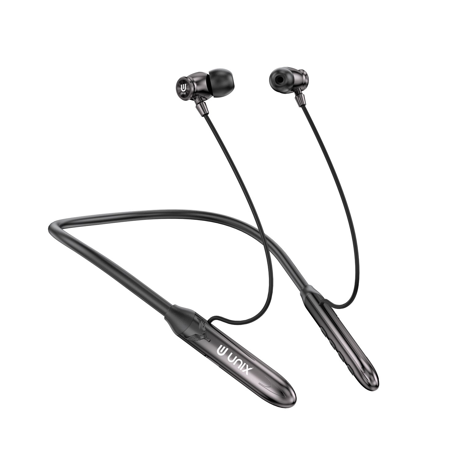 UNIX UX-W400 Notes Wireless Neckband - 99 Hours Playtime, Magnetic On/Off, Voice Assistant Enabled