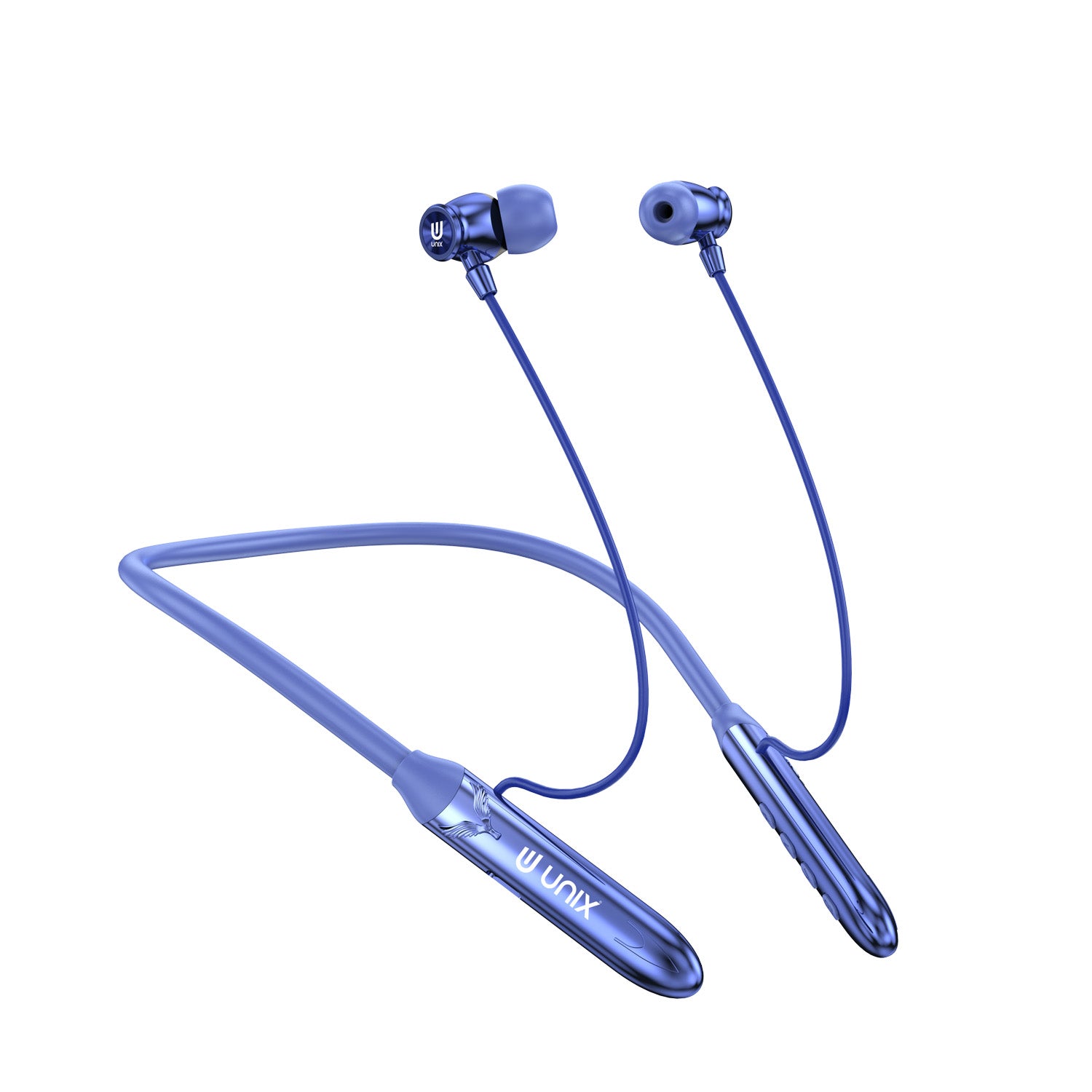 UNIX UX-W400 Notes Wireless Neckband - 99 Hours Playtime, Magnetic On/Off, Voice Assistant Enabled - Unixindia.