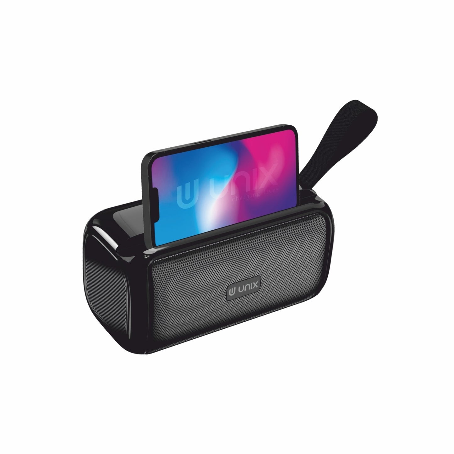 UNIX WaveBox 10W Portable Wireless Speaker äóñ Deep Bass, 6H Playtime