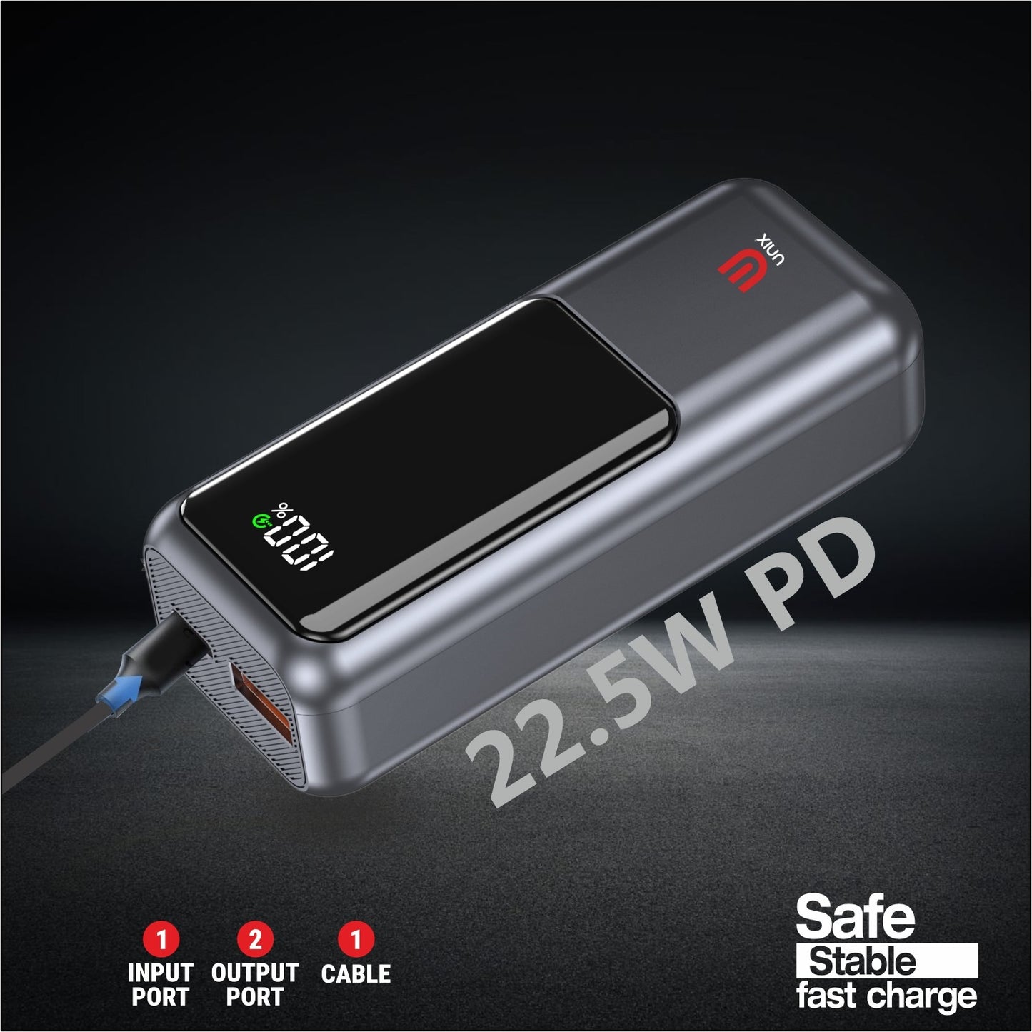 22.5W fast charging