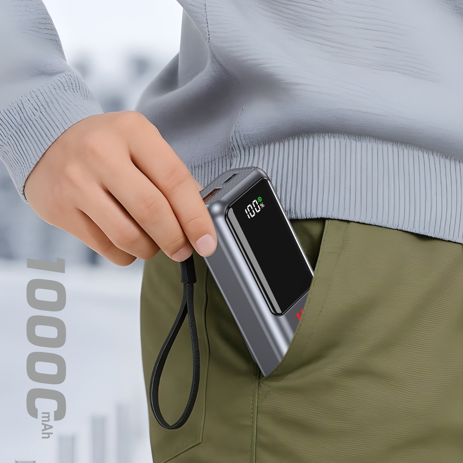UNIX VOLTRO 10000mAh Power Bank – 22.5W PD Fast Charging with Digital Display