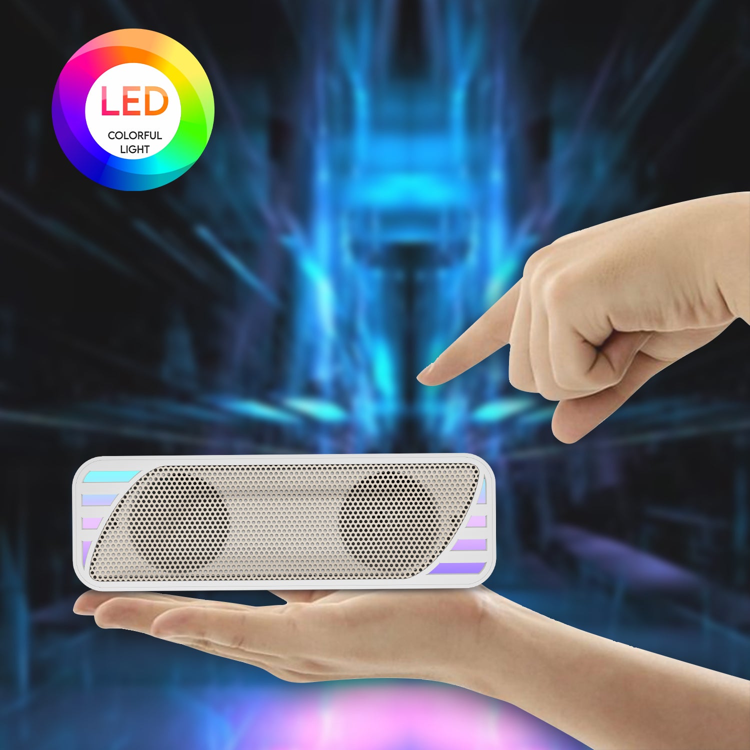 Unix XB-U44 Beatbox Wireless Speaker with LED Colorful Light