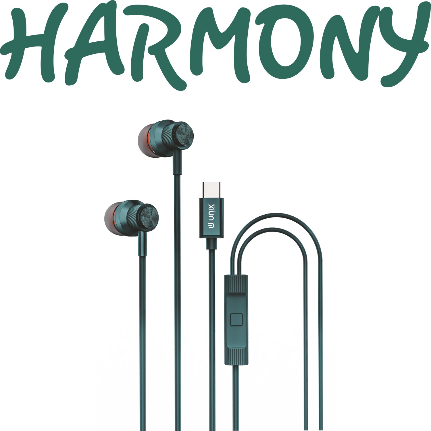 Unix Harmony Type-C Wired Earphones - Superb Sound and Comfort in Harmony - Unixindia.