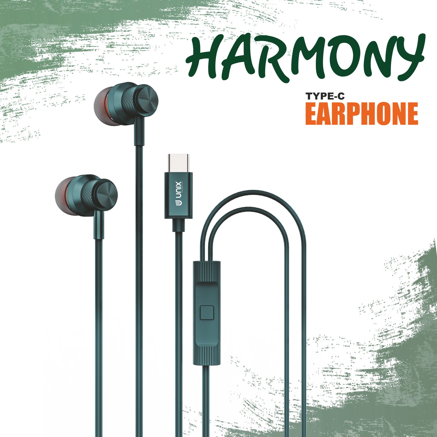 Unix Harmony Type-C Wired Earphones - Superb Sound and Comfort in Harmony - Unixindia.