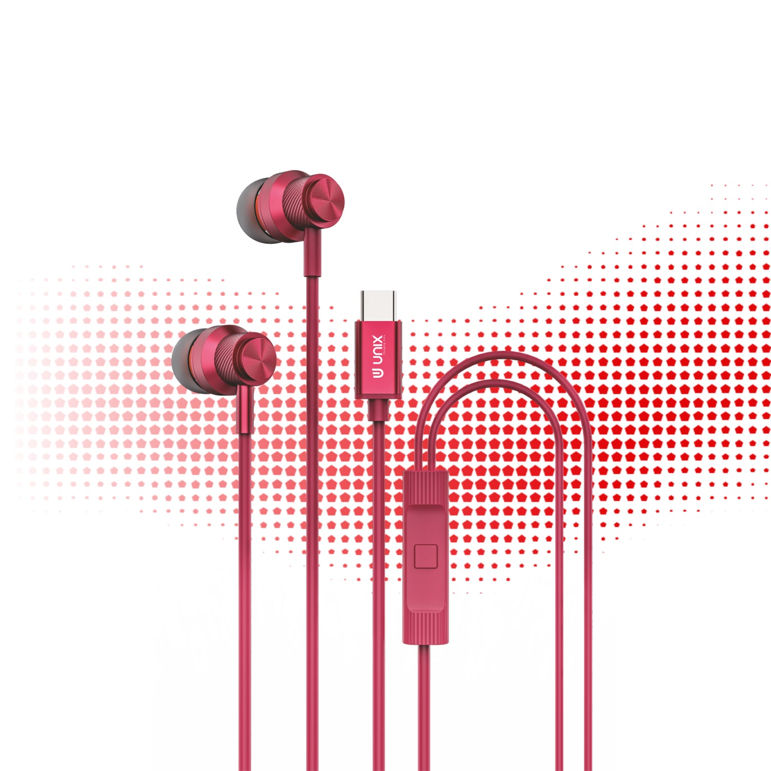 Unix Harmony Type-C Wired Earphones - Superb Sound and Comfort in Harmony