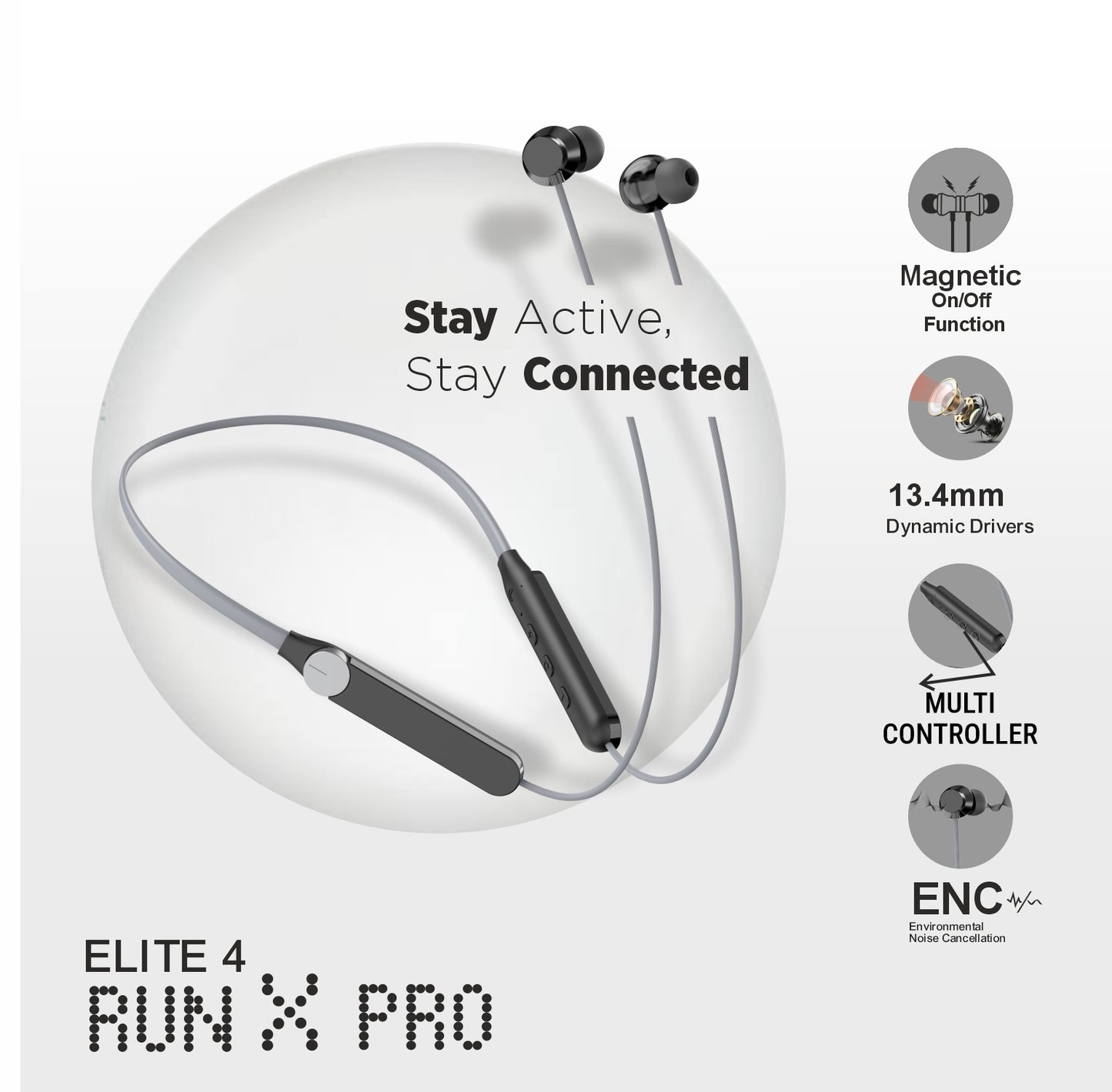 UNIX Elite 4 Run X Pro Wireless Neckband