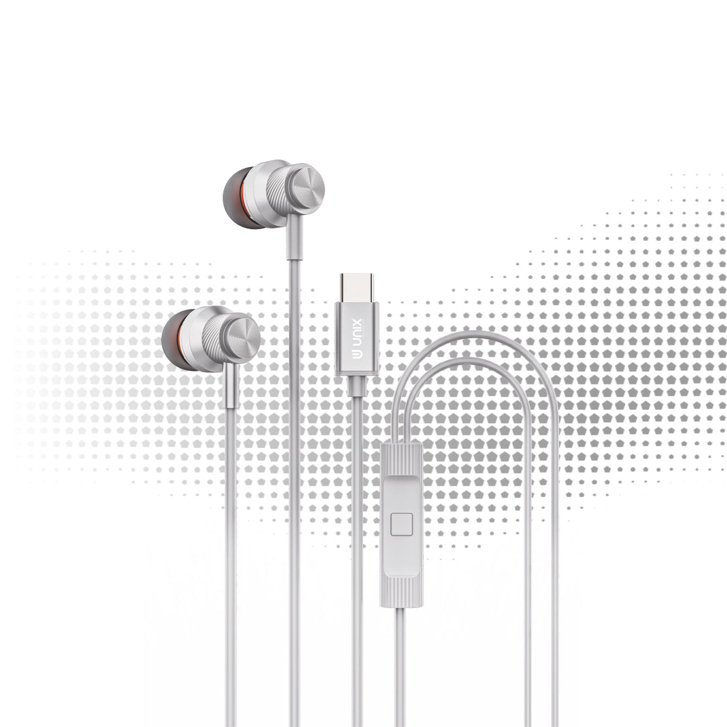 Unix Harmony Type-C Wired Earphones - Superb Sound and Comfort in Harmony