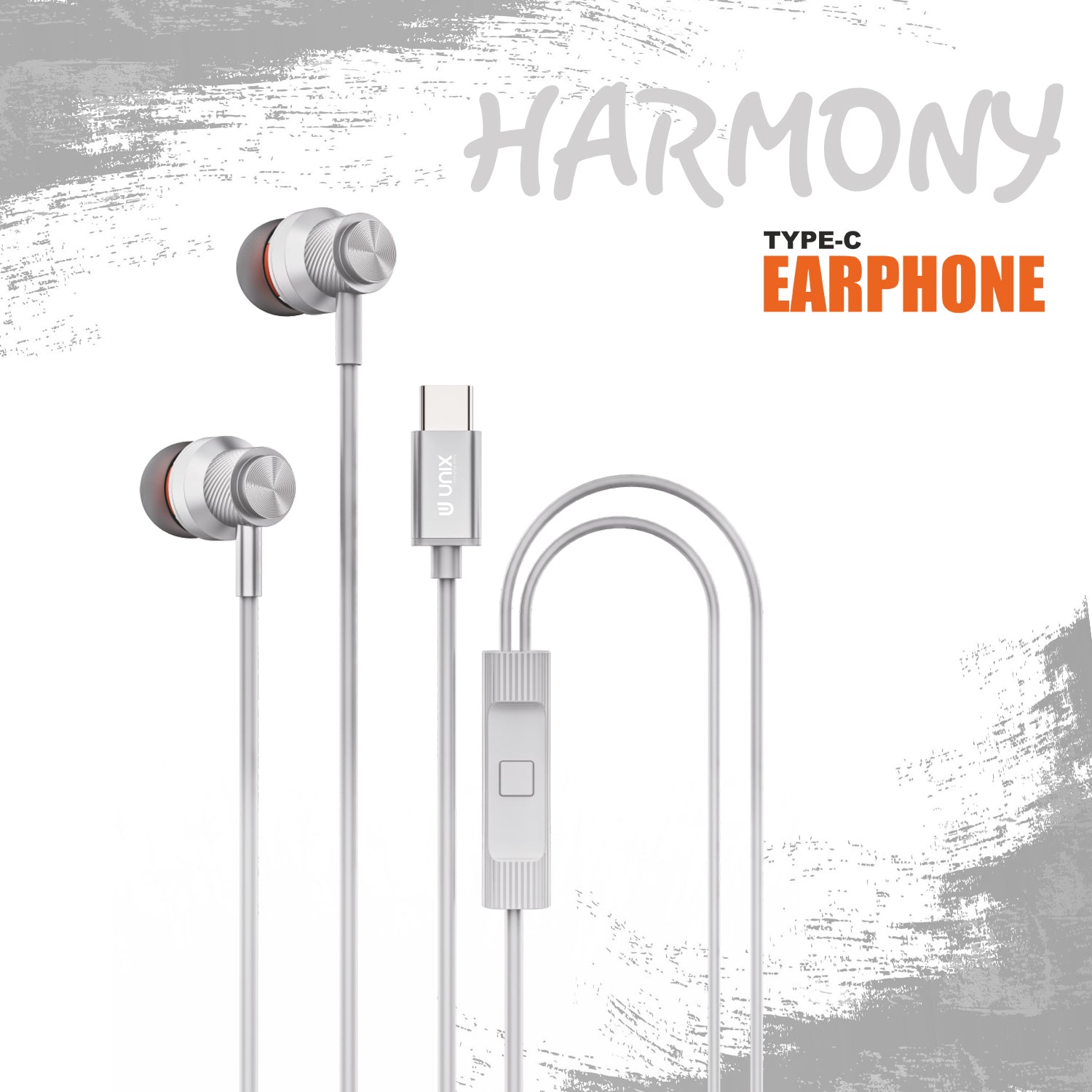 Unix Harmony Type-C Wired Earphones - Superb Sound and Comfort in Harmony - Unixindia.