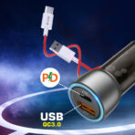 Unix UX-C66 Quick Car Charger | 45W Total Power & Qualcomm Quick Charge - Image 5