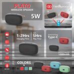 Unix Plato XB-U88 5W Wireless Bluetooth Speaker - Image 3