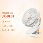 UNIX DF01 Portable 3-in-1 Clip Fan - Image 6