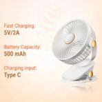 UNIX DF01 Portable 3-in-1 Clip Fan - Image 3