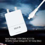 UNIX UX-101 1AMP Single USB Wall Charger Adapter - Image 5