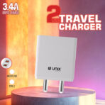 UNIX UX-107 25W Dual USB Travel Charger Adapter - Image 4