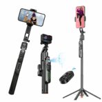 AI Face Tracking & Gesture Control Gimbal | Selfie Stick | Tripod