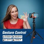 AI Face Tracking & Gesture Control Gimbal | Selfie Stick | Tripod - Image 7