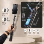 AI Face Tracking & Gesture Control Gimbal | Selfie Stick | Tripod - Image 5